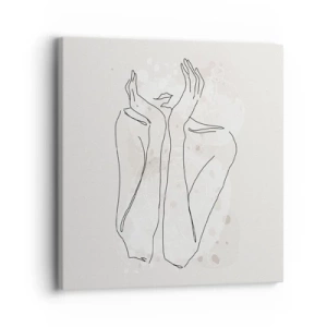 Canvastavla - Bild på duk - Drömstund - 30x30 cm