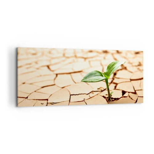 Canvastavla - Bild på duk - Obesegrad livskraft - 100x40 cm