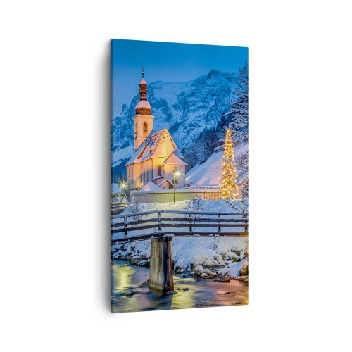 Canvastavla - Bild på duk - Julens anda - 45x80 cm