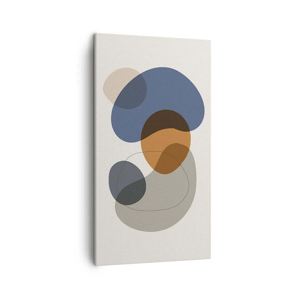 Canvastavla - Bild på duk - Färgernas droppar - 45x80 cm