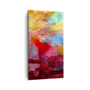 Canvastavla - Bild på duk - Titta in i regnbågen - 45x80 cm