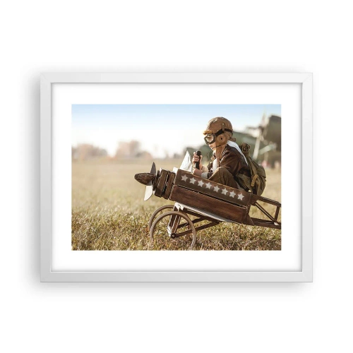 Affisch i vit ram - Stort mot drömmarna - 40x30 cm