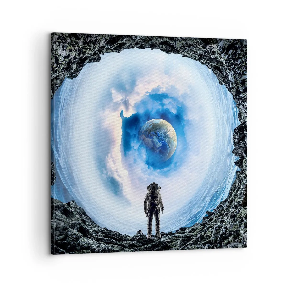 Canvastavla - Bild på duk - Det är inte långt kvar hem - 60x60 cm