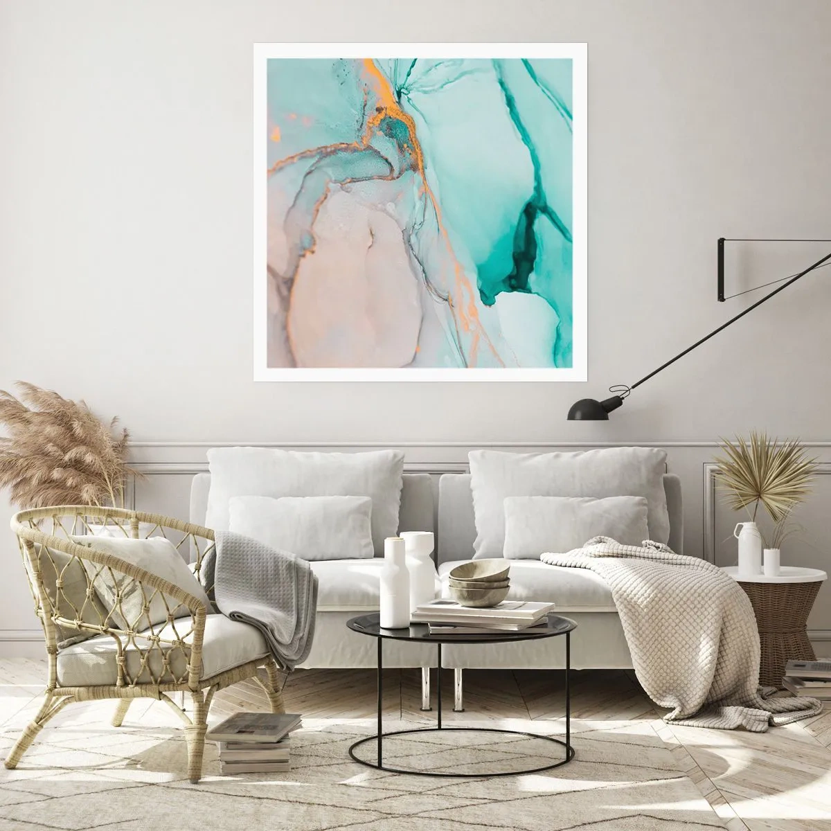 Affisch - Formernas och färgernas dans - 50x50 cm