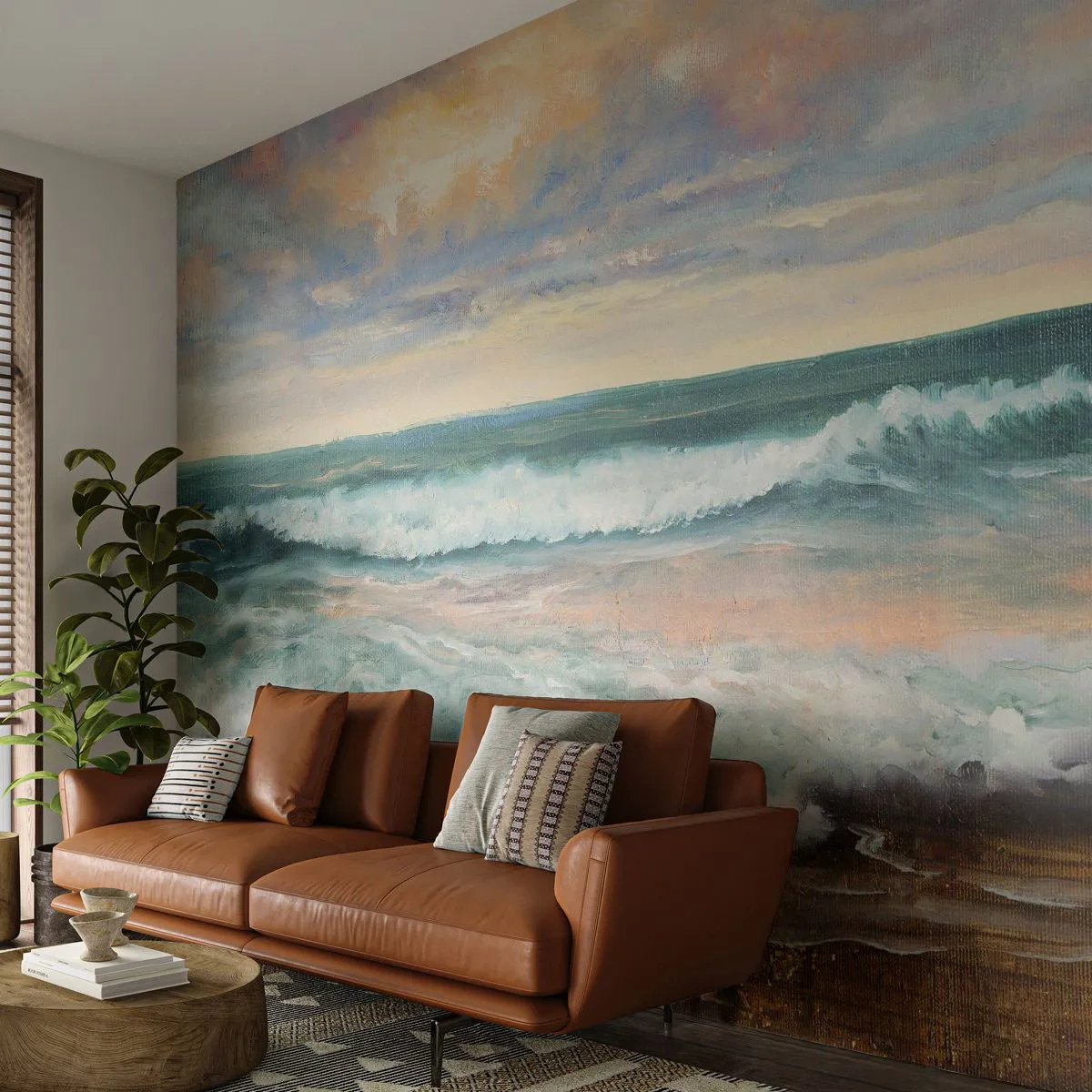 Fototapet Premium Canvas - Här kan du släta ut din själ - Landskap, Hav, Seaside - 100x70 cm