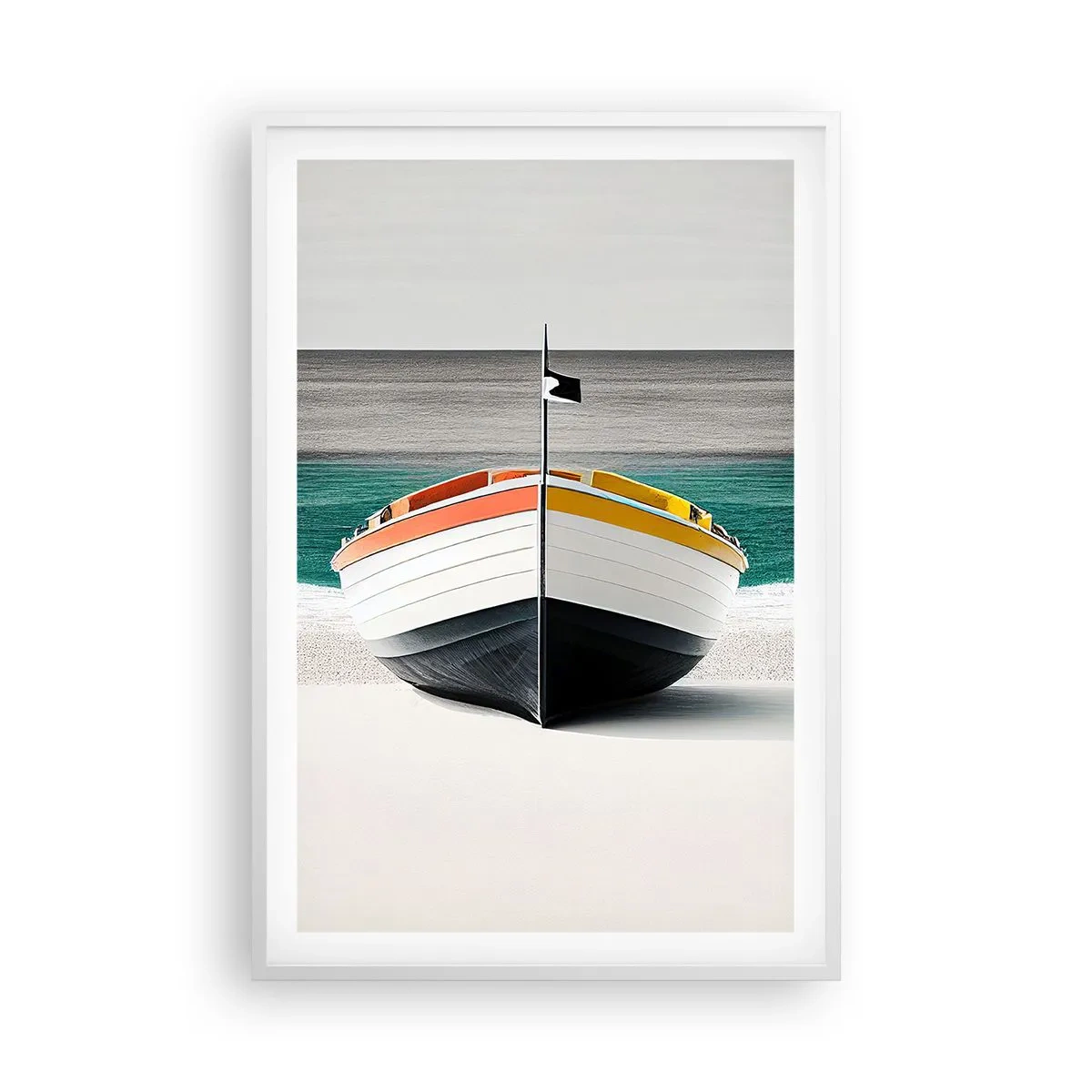 Affisch i vit ram - På sin plats - 61x91 cm