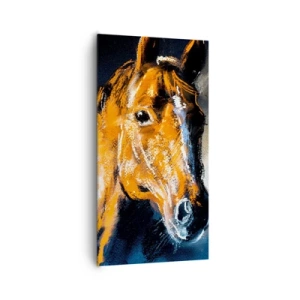 Canvastavla - Bild på duk - Rider du med mig? - 65x120 cm