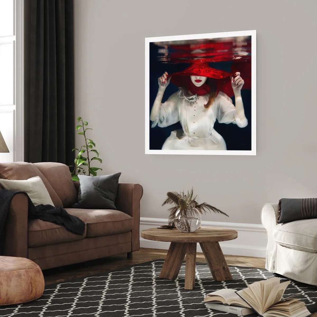 Affisch - Konstig fru - 60x60 cm