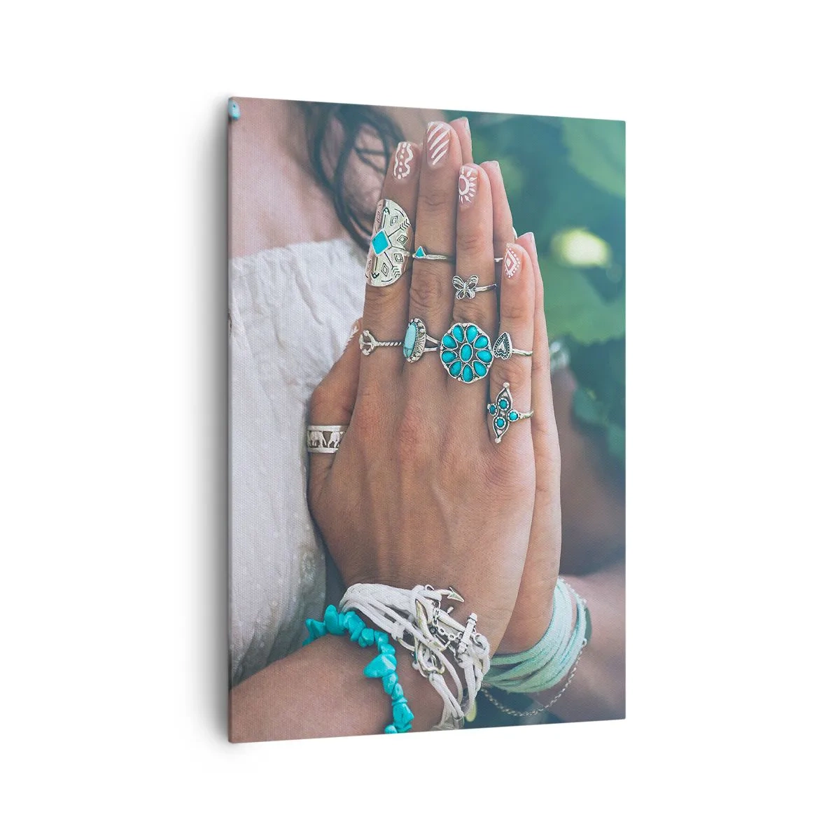 Canvastavla - Bild på duk - Välkommen till existensens centrum - 70x100 cm