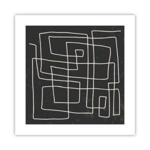 Affisch - Inte så enkelt - 40x40 cm