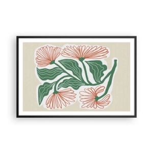 Affisch i svart ram - Folkligt och modernt - 91x61 cm