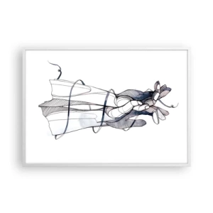 Affisch i vit ram - Smekningens studie - 100x70 cm