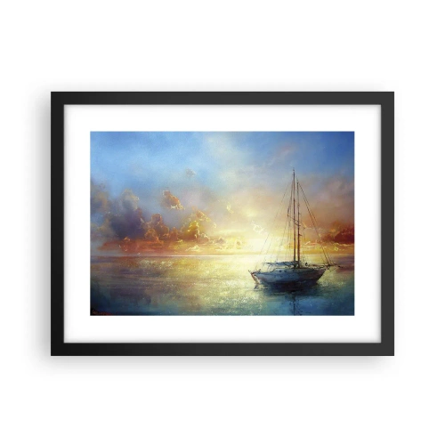 Affisch i svart ram - I guldviken - 40x30 cm