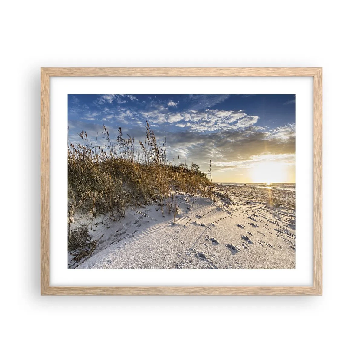 Affisch i ram av ljusek - Inbjudan till promenad - 50x40 cm