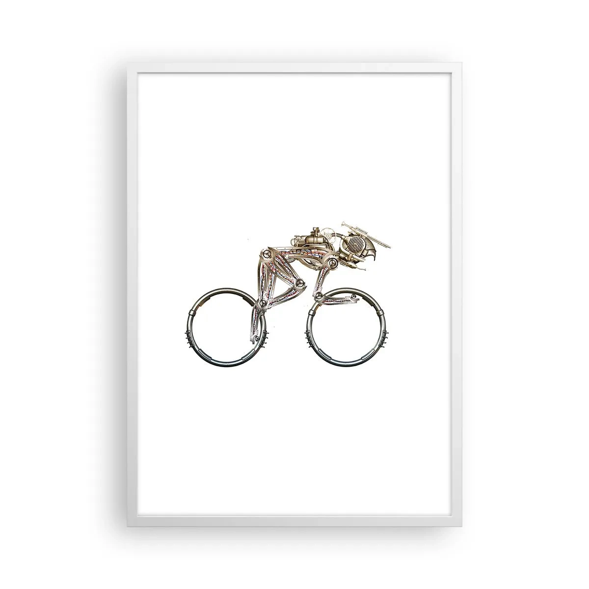 Affisch i vit ram - Underbar maskin - 50x70 cm