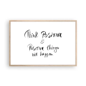 Affisch i ram av ljusek - Hur ska man leva? - 91x61 cm