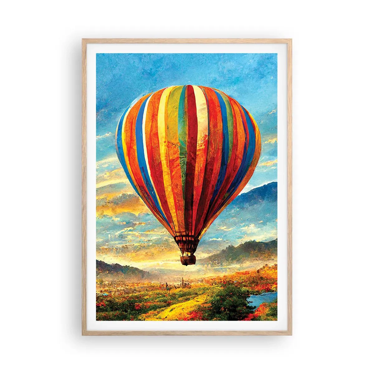 Affisch i ram av ljusek - I tystnad ser man mer - 70x100 cm