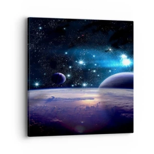 Canvastavla - Bild på duk - Fortfarande ensamma? - 40x40 cm