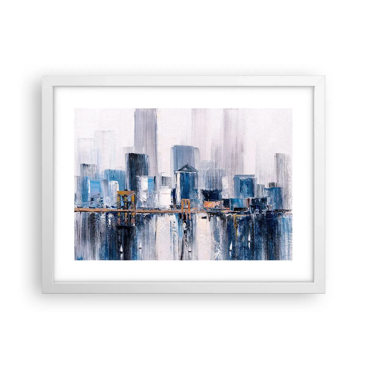Affisch i vit ram - New York-impression - 40x30 cm