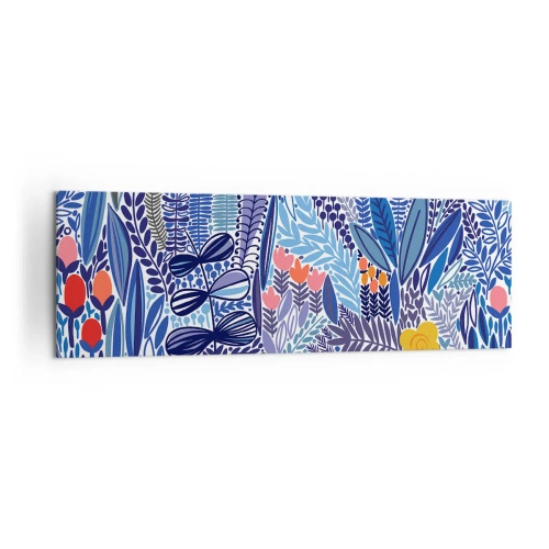 Canvastavla - Bild på duk - Hawaii-trädgård - 160x50 cm