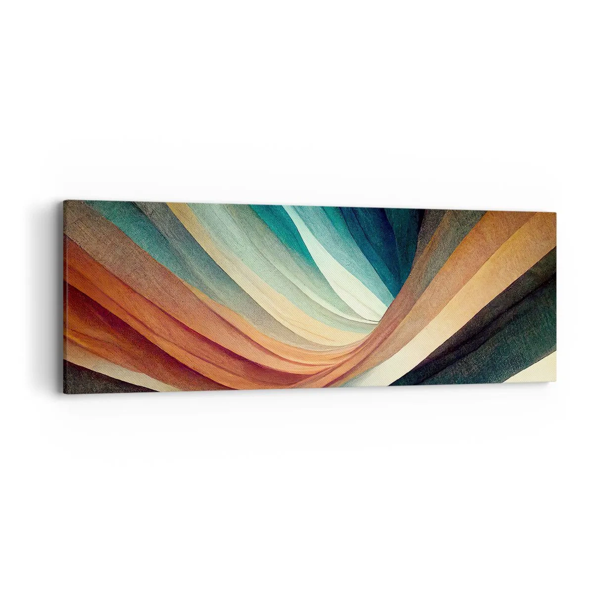 Canvastavla - Bild på duk - Vävd av färger - 90x30 cm