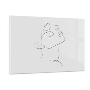 Glastavla - Bild på glas - Drömmens meander - 120x80 cm