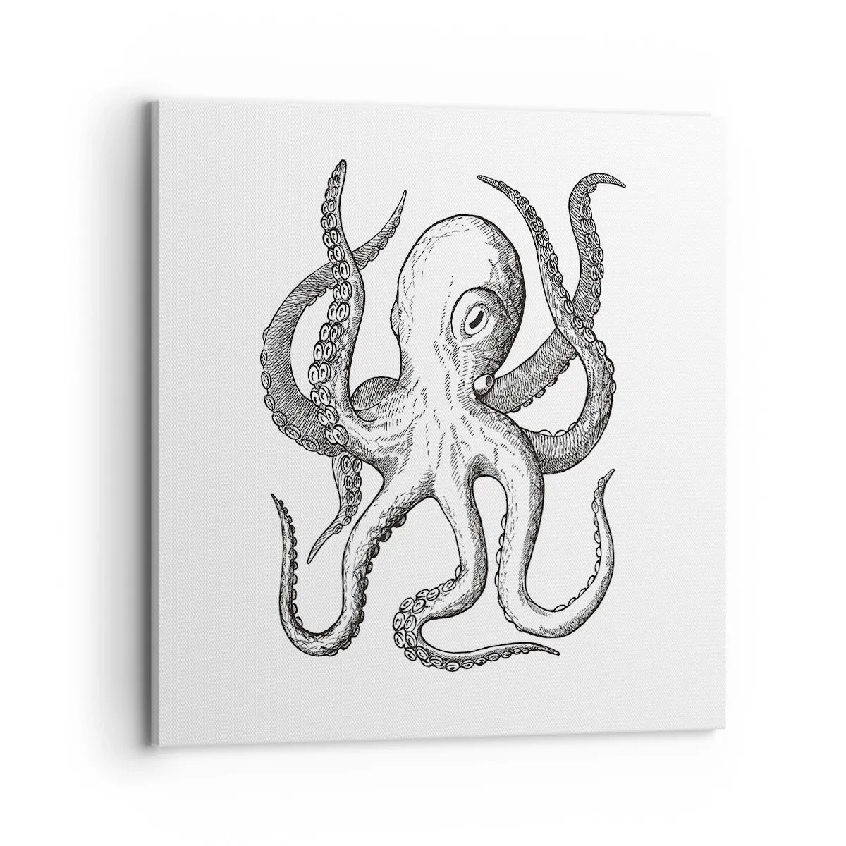 Canvastavla - Bild på duk - Dansar med vågorna - 70x70 cm