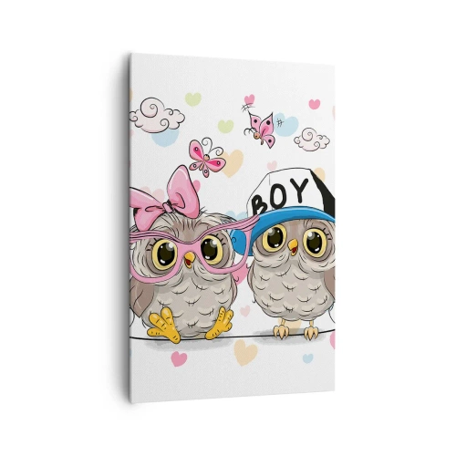 Canvastavla - Bild på duk - Låt oss älska varandra! - 80x120 cm