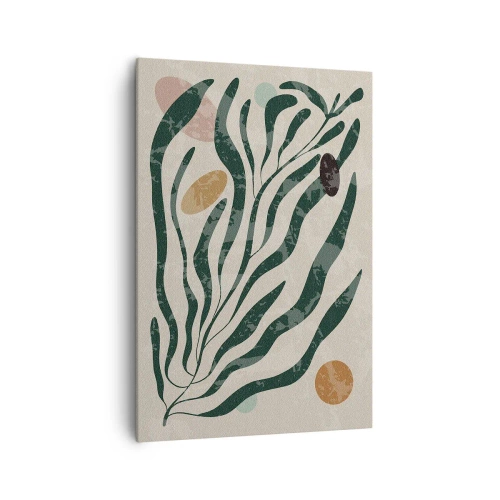 Canvastavla - Bild på duk - Bland de gröna - 70x100 cm