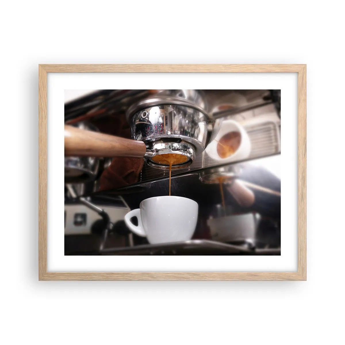 Affisch i ram av ljusek - En bra stund på dagen - 50x40 cm