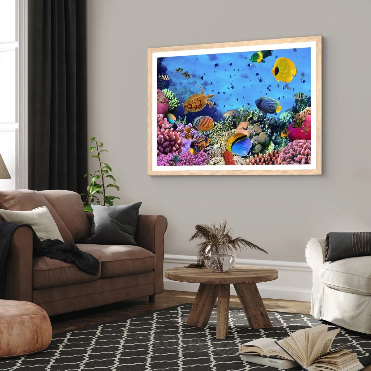 Affisch i ram av ljusek - Vad vet vi om livet... - 91x61 cm