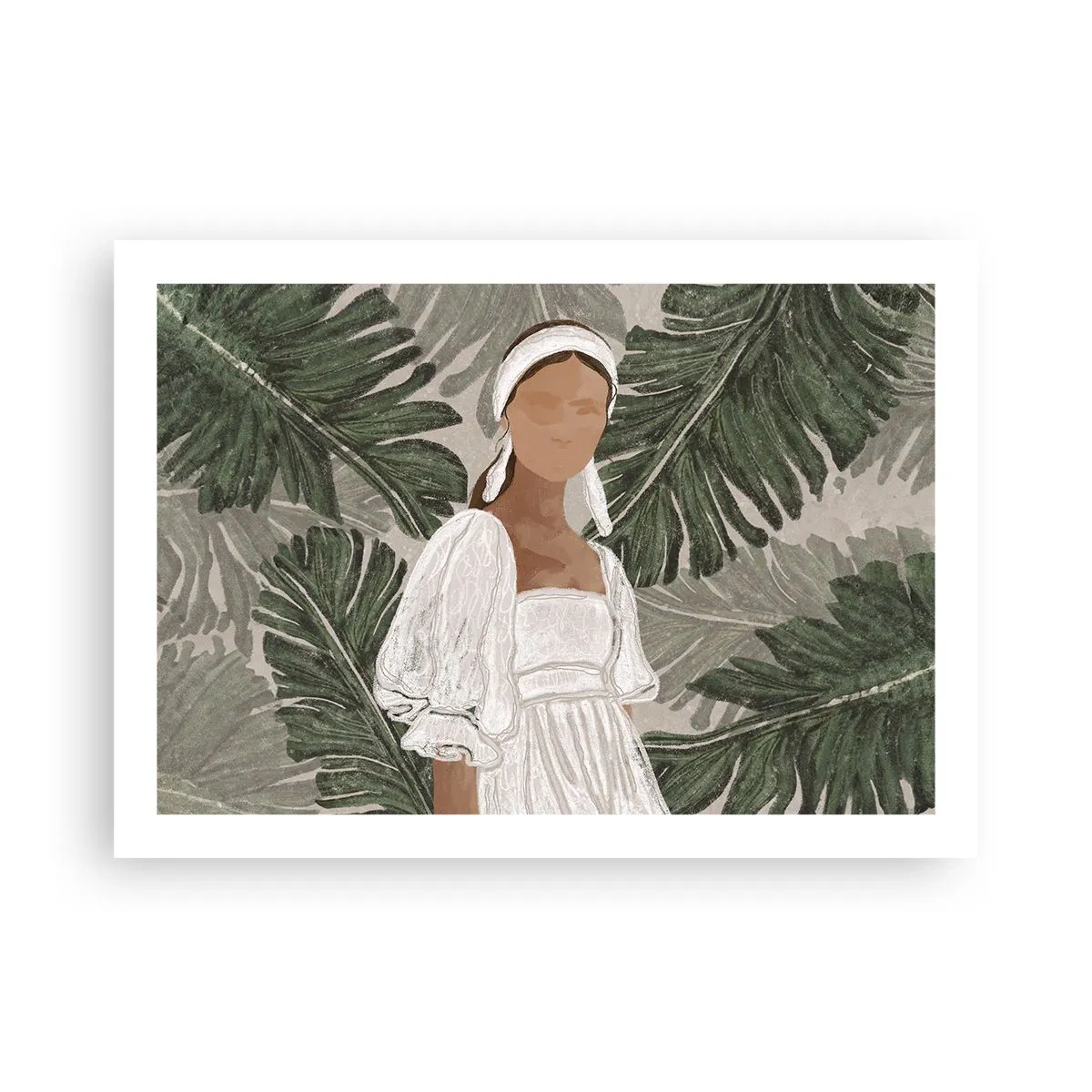 Affisch - Exotiskt porträtt - 70x50 cm