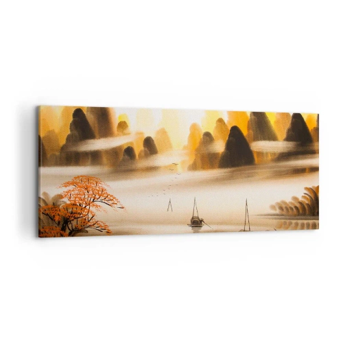 Canvastavla - Bild på duk - Längre bort än Fjärran Östern - 120x50 cm