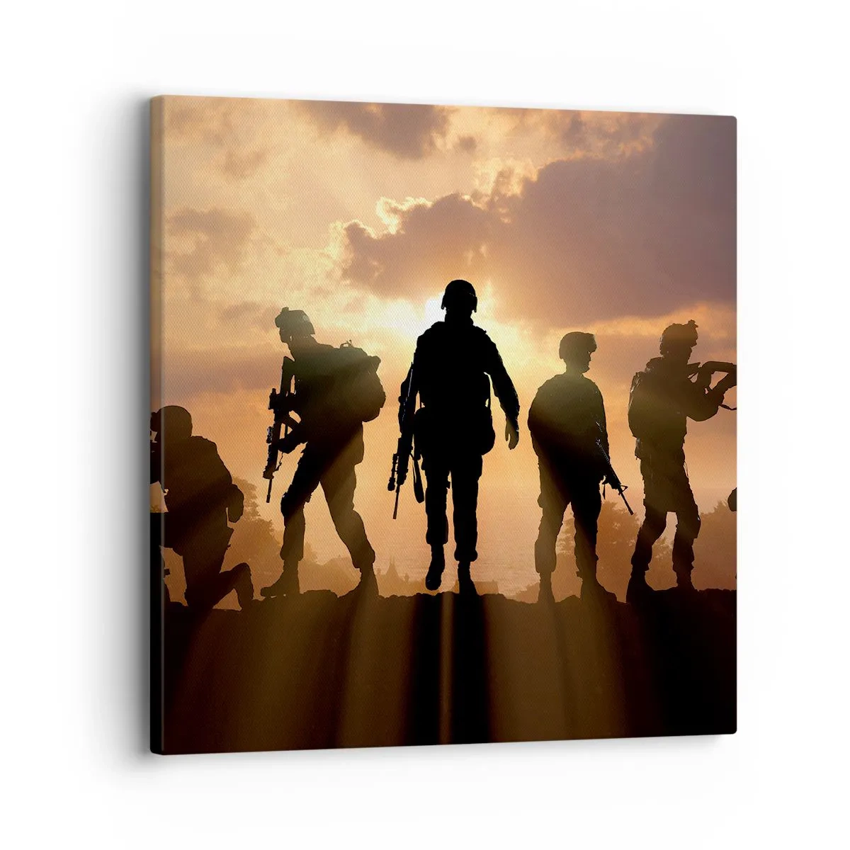 Canvastavla - Bild på duk - Brothers in arms - 30x30 cm