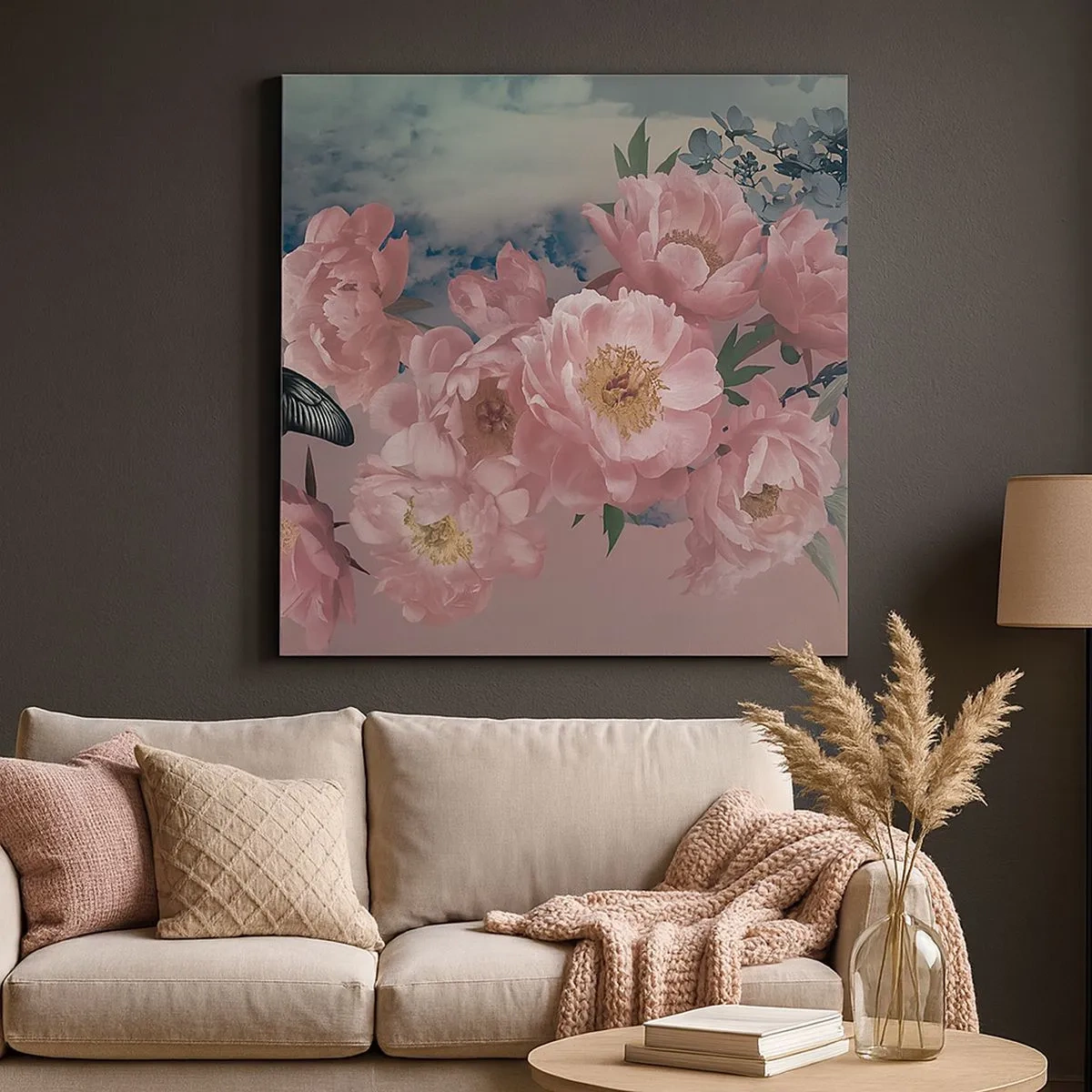 Canvastavla - Bild på duk - Romantikens höjdpunkt - 30x30 cm