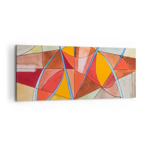 Canvastavla - Bild på duk - Karusell, drömmarnas karusell - 100x40 cm