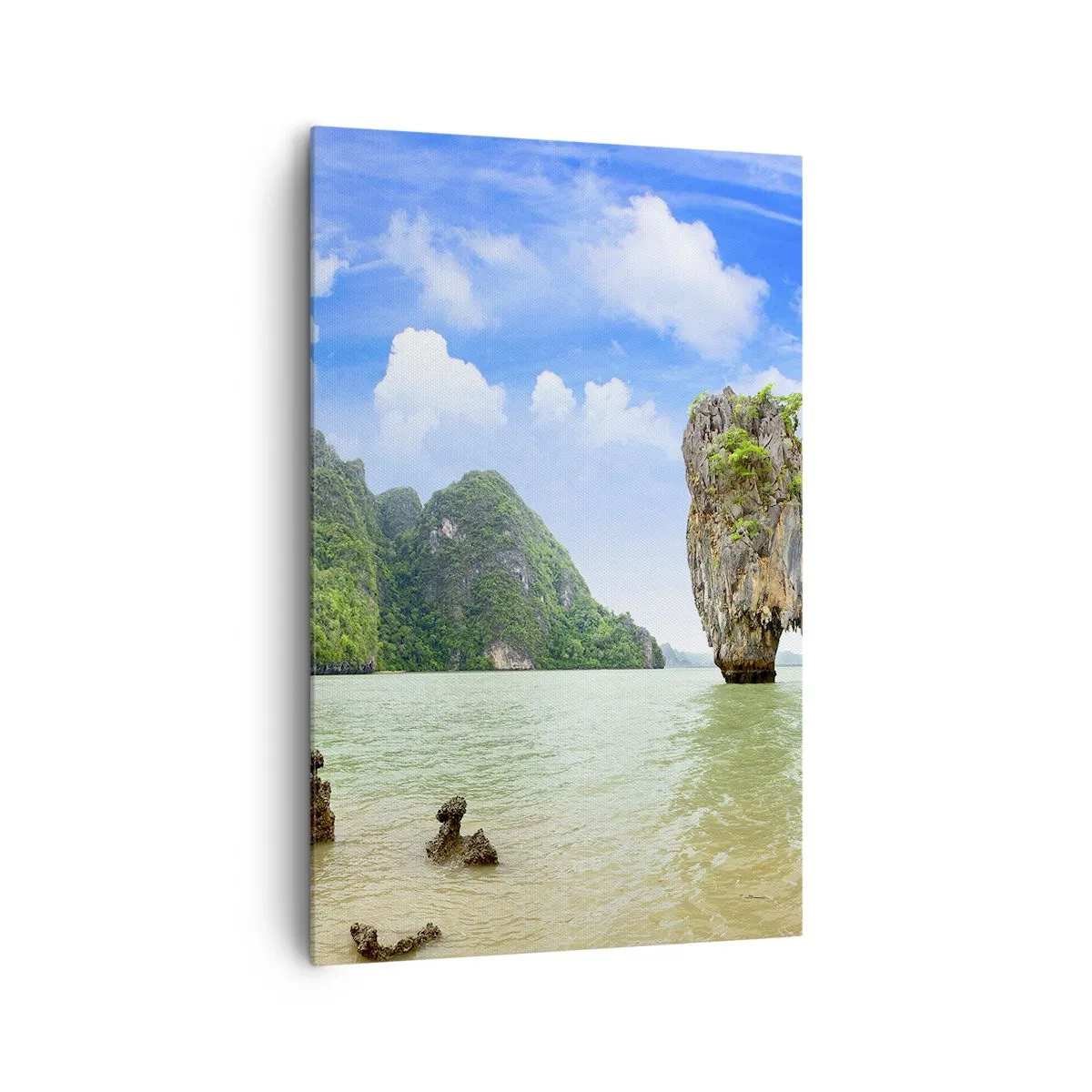 Canvastavla - Bild på duk - Naturens bergsunder - 80x120 cm