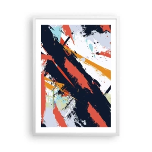 Affisch i vit ram - Dynamisk komposition - 50x70 cm