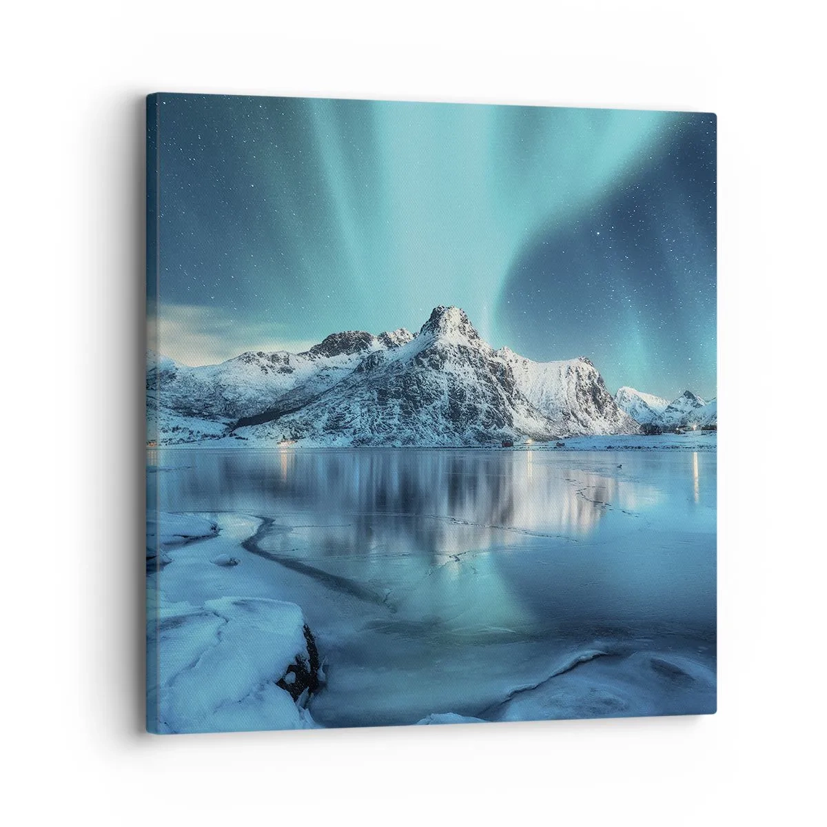 Canvastavla - Bild på duk - Ljusets natt - 30x30 cm