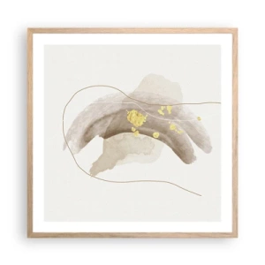 Affisch i ram av ljusek - Träffat i rummet - 60x60 cm