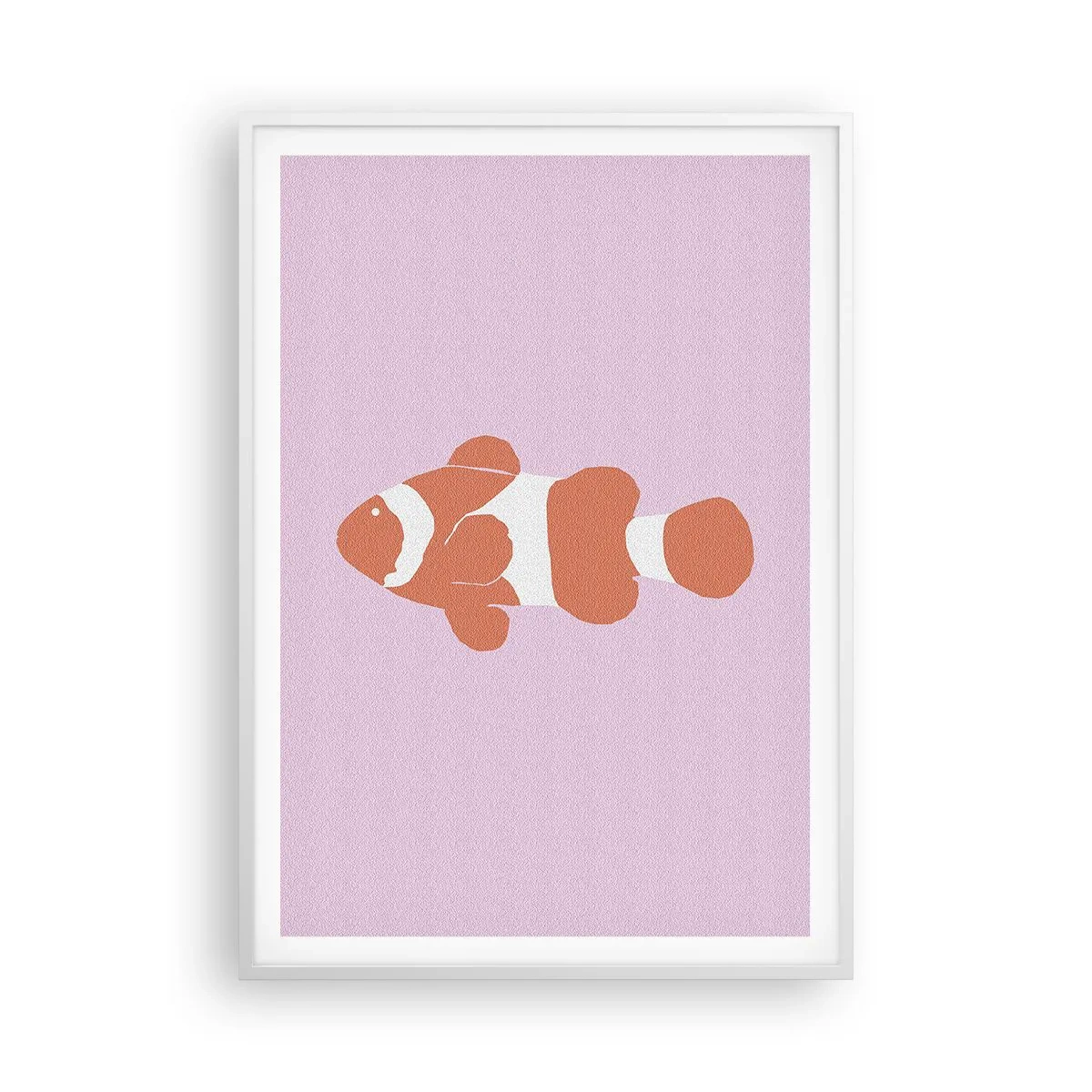 Affisch i vit ram - Korall passar henne bra - 70x100 cm