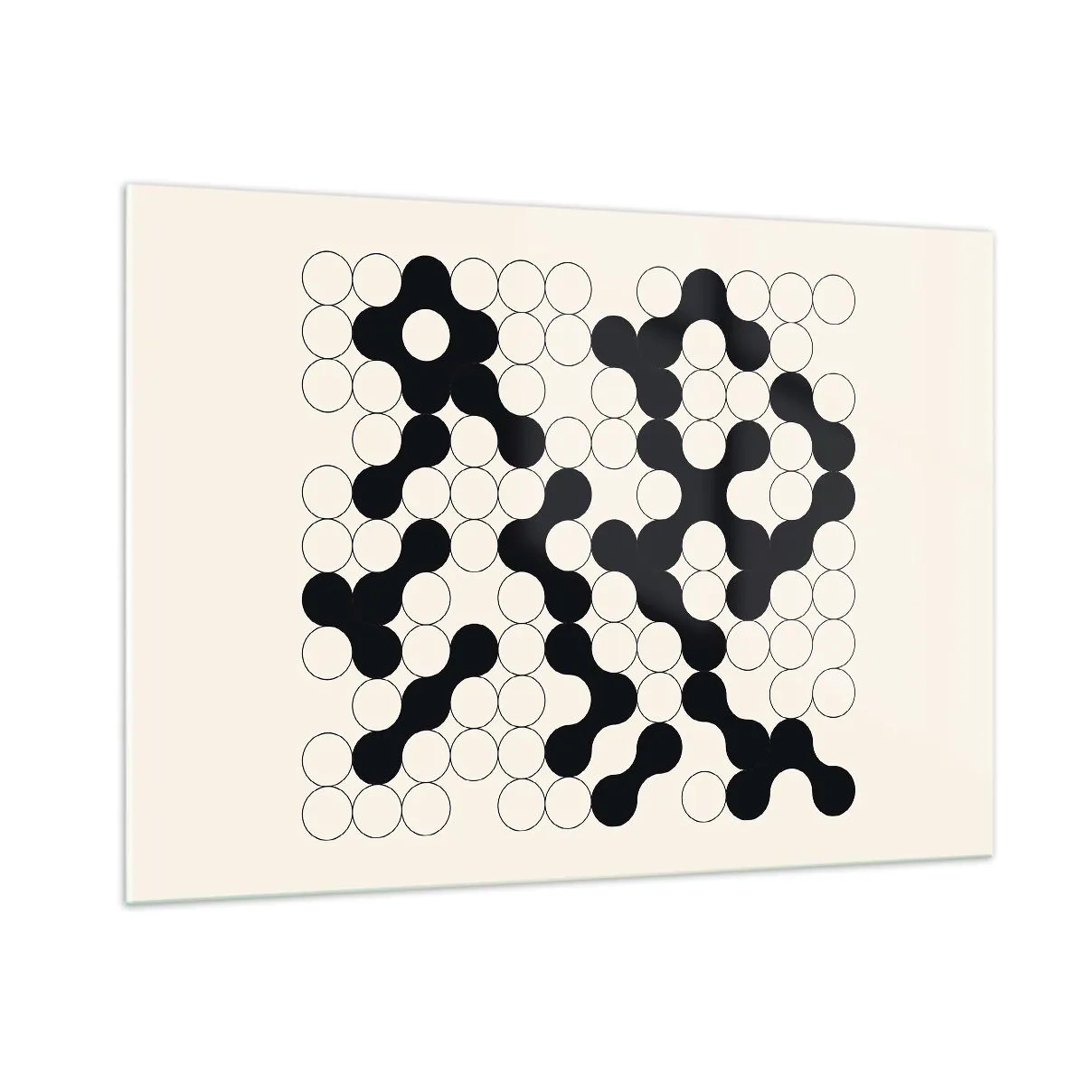 Glastavla - Bild på glas - Kinesiskt spel - variation - 100x70 cm