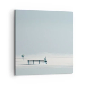 Canvastavla - Bild på duk - Ja, jag väntar. - 50x50 cm