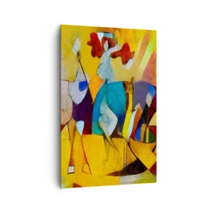Canvastavla - Bild på duk - Sol - liv -glädje - 80x120 cm
