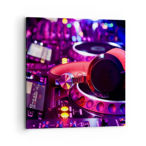 Canvastavla - Bild på duk - Innan partyt startar - 70x70 cm