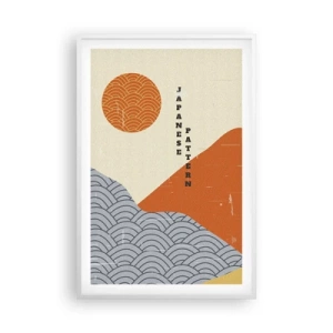 Affisch i vit ram - I den japanska andan - 61x91 cm
