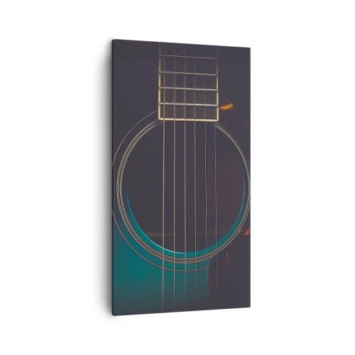 Canvastavla - Bild på duk - Ett ögonblick innan det ljuder - 45x80 cm