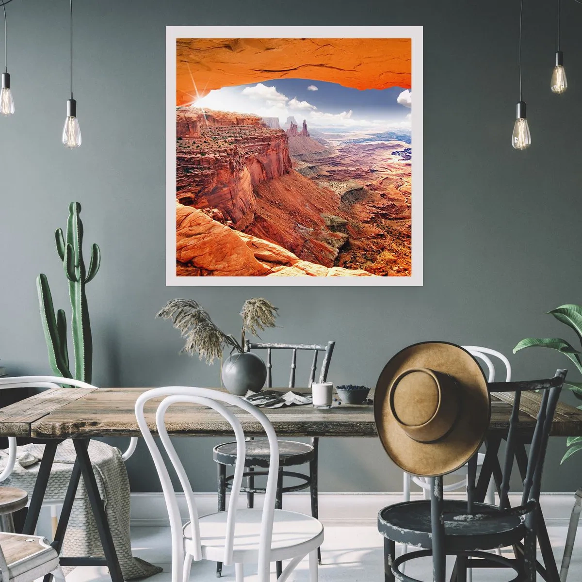 Affisch - Skapat av naturen - 40x40 cm