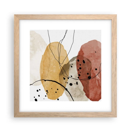 Affisch i ram av ljusek - Lätta och transparenta som luften - 30x30 cm