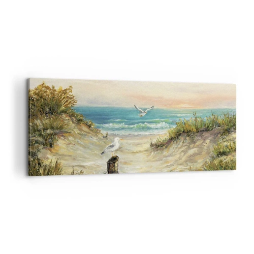 Canvastavla - Bild på duk - Vindstilla - 100x40 cm
